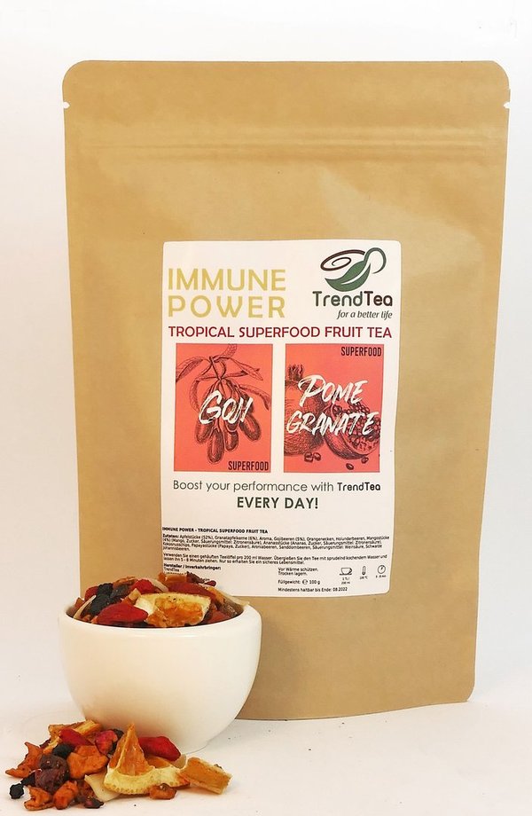 TrendTea IMMUNE POWER - Tropical Superfood Fruit Tea